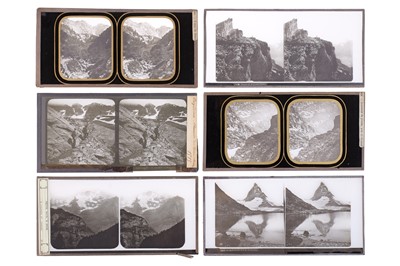Lot 137 - Collection of 42 Stereo Glass Diaposotives, Switzerland