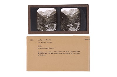 Lot 137 - Collection of 42 Stereo Glass Diaposotives, Switzerland