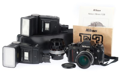 Lot 37 - A Nikon F3 35mm SLR Camera Outfit