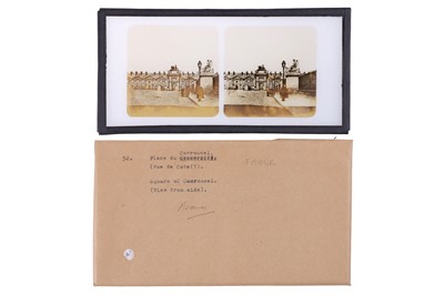 Lot 132 - Collection of 25 Stereo Glass Diaposotives, France