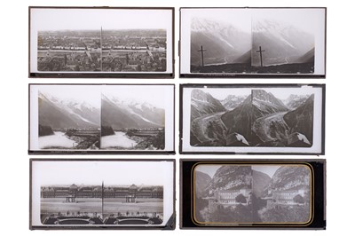 Lot 135 - Collection of 32 Stereo Glass Diaposotives, France