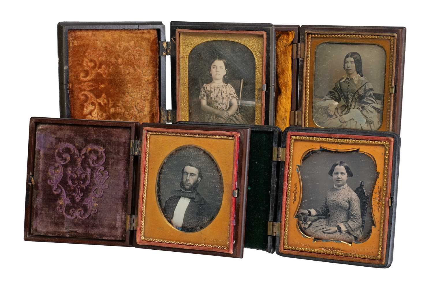 Lot 2 - Daguerreotypes by Tanton and J.D.Wells in Union Cases