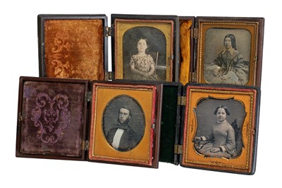 Lot 2 - Daguerreotypes by Tanton and J.D.Wells in Union Cases