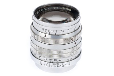 Lot 6 - A Leitz Wetzlar Summarit f/1.5 5cm Lens