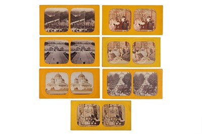 Lot 724 - Collection of 7 French Stereo Tissue Views