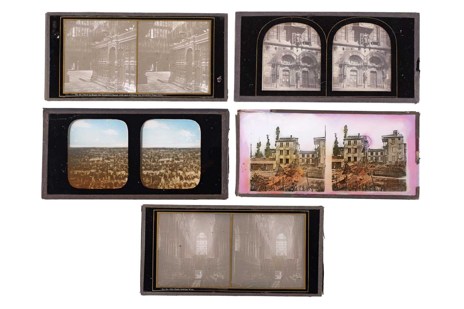 Lot 104 - Collection of Stereo Diapositive Slides