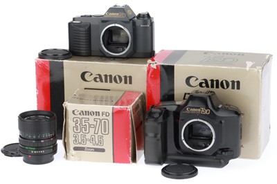 Lot 111 - A Pair of Canon Electronic SLR Camera Bodies