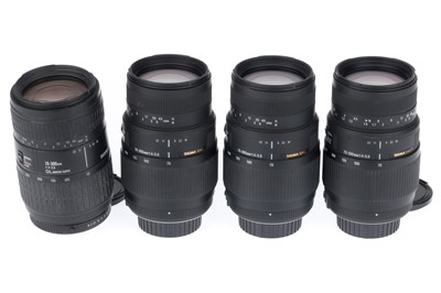 Lot 476 - A Group of Sigma 70-300mm Zoom Lenses