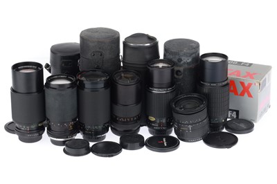 Lot 486 - A Group of K-Mount Lenses
