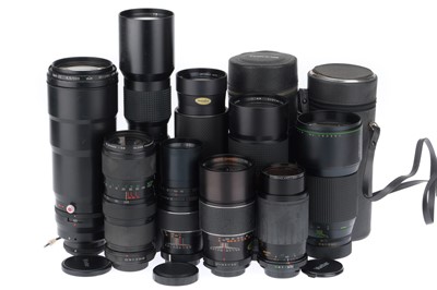 Lot 485 - A Selection of M42 Telephoto Lenses