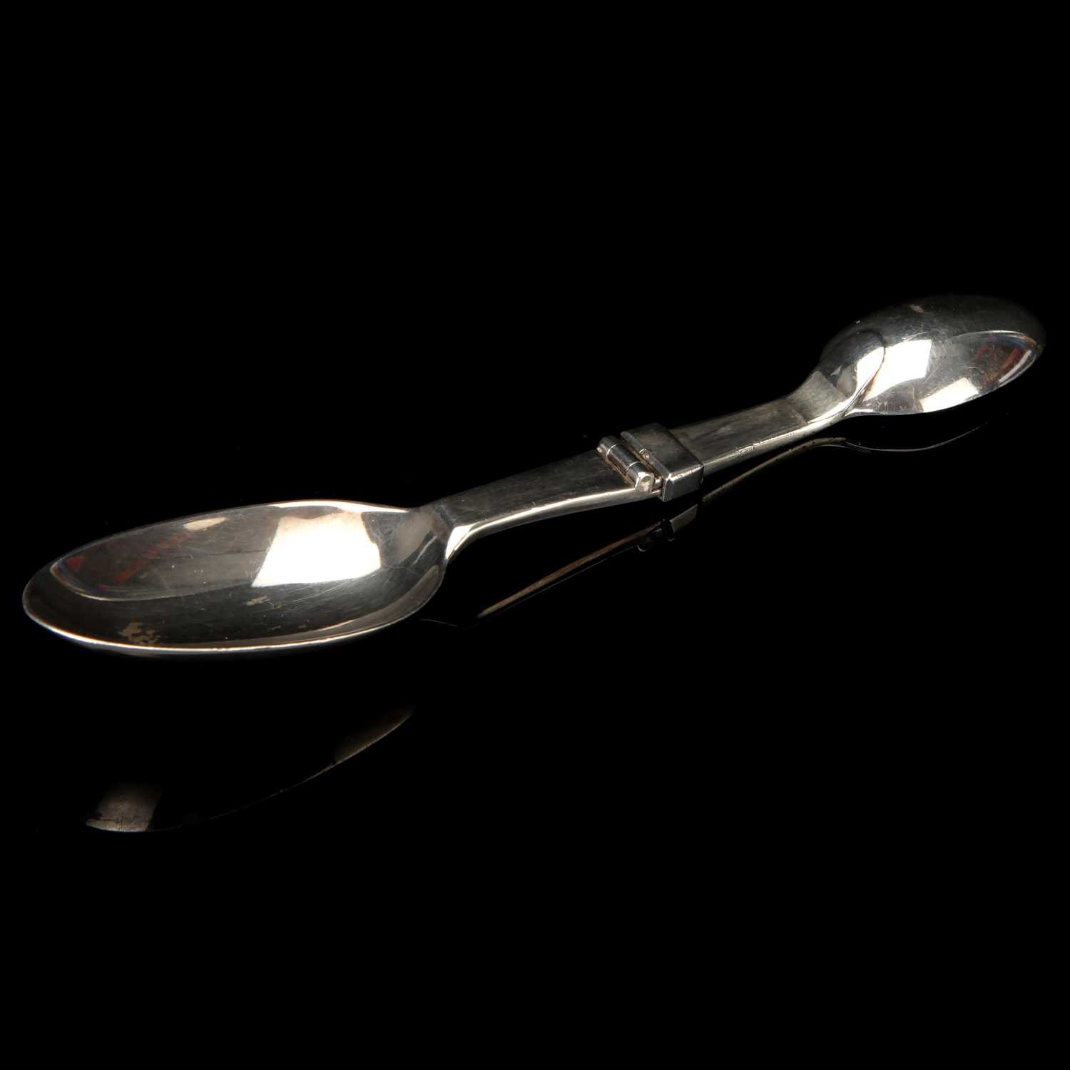Lot 10 - Folding and Locking Victorian Silver Medicine Spoon