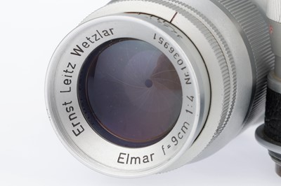 Lot 25 - A Pair of Leitz Wetzlar Elmar f/4 90mm Lenses