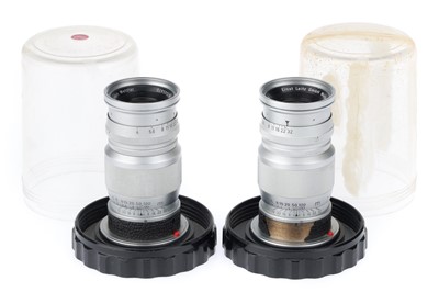 Lot 31 - A Pair of Leitz Wetzlar Elmar f/4 9cm Lenses