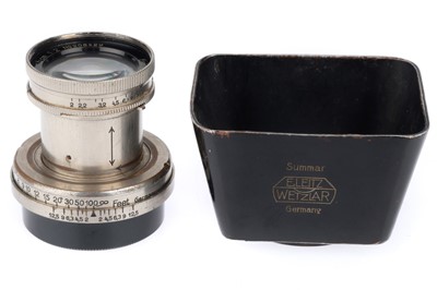 Lot 13 - A Leitz Wetzlar f/2 5cm Summar Collapsible Lens