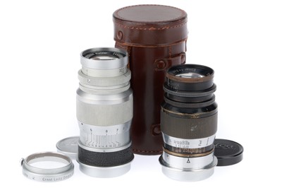 Lot 14 - A Pair of Leitz Wetzlar 9cm Elmar Lenses