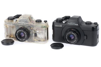 Lot 356 - A Pair of Pentax auto-110 SLR Cameras