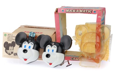 Lot 443 - A Pair of Mick-a-Matic Novelty Cameras