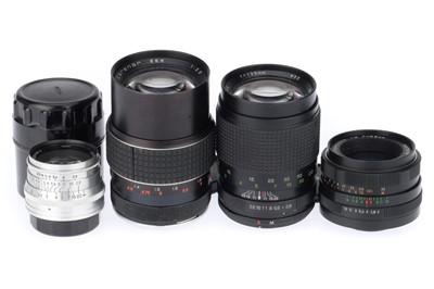 Lot 433 - A Group of Soviet Prime Lenses