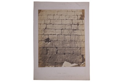 Lot 41 - Felix Tenyard (1817-1892) Egypt, Karnak, Thèbes, Salle Hypostyle