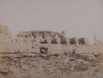 Lot 706 - Felix Tenyard (1817-1892) Egypt, Karnak, (Thèbes). Enceinte du Palais vue du point