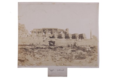 Lot 45 - Felix Tenyard (1817-1892) Egypt, Karnak, (Thèbes). Enceinte du Palais vue du point