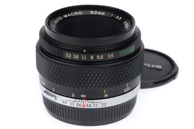 Lot 435 - An Olympus Zuiko Auto-Macro f/3.5 50mm Lens