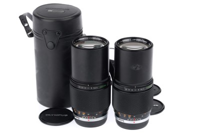 Lot 437 - A Pair of Olympus Zuiko Auto-T f/4 200mm Lenses