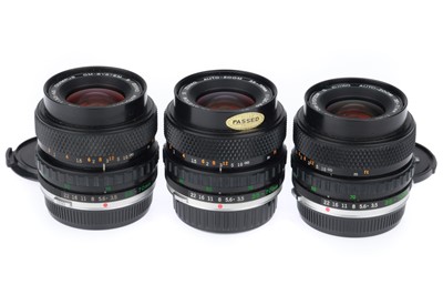 Lot 439 - A Group of Olympus Zuiko Auto-Zoom f/3.5-4.5 35-70mm Lenses
