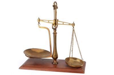 Lot 846 - Victorian Brass Shop Scales