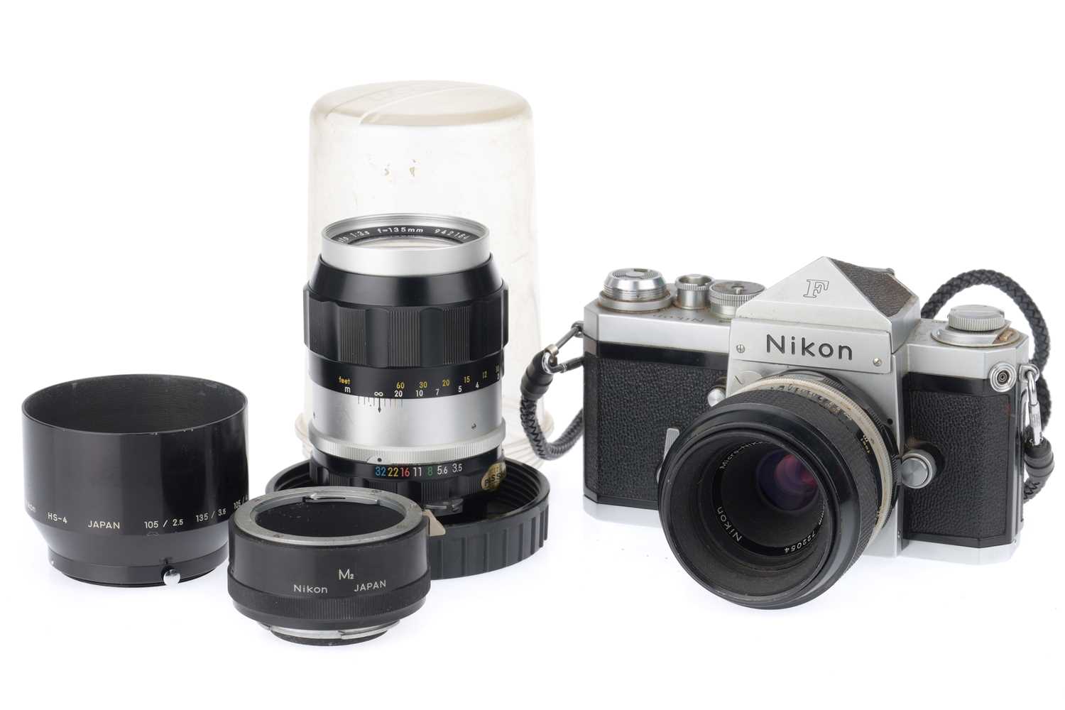 Lot 67 - A Nikon F 35mm SLR Camera Outfit