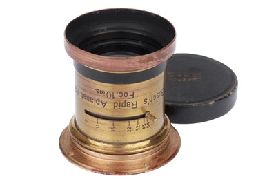 Lot 443 - A Busch Rapid Aplanat f/8 No3 10 inch Brass Lens
