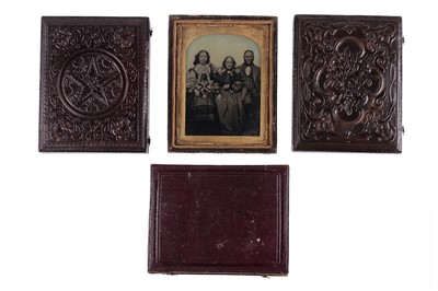 Lot 13 - Collection of 4 Quarter Plate Ambrotypes