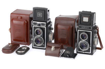 Lot 575 - A Pair of Zeiss Ikon Ikoflex Medium Format TLR Cameras