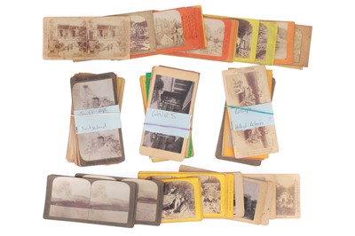 Lot 728 - Large Collection of Stereo Cards Including European Scenes