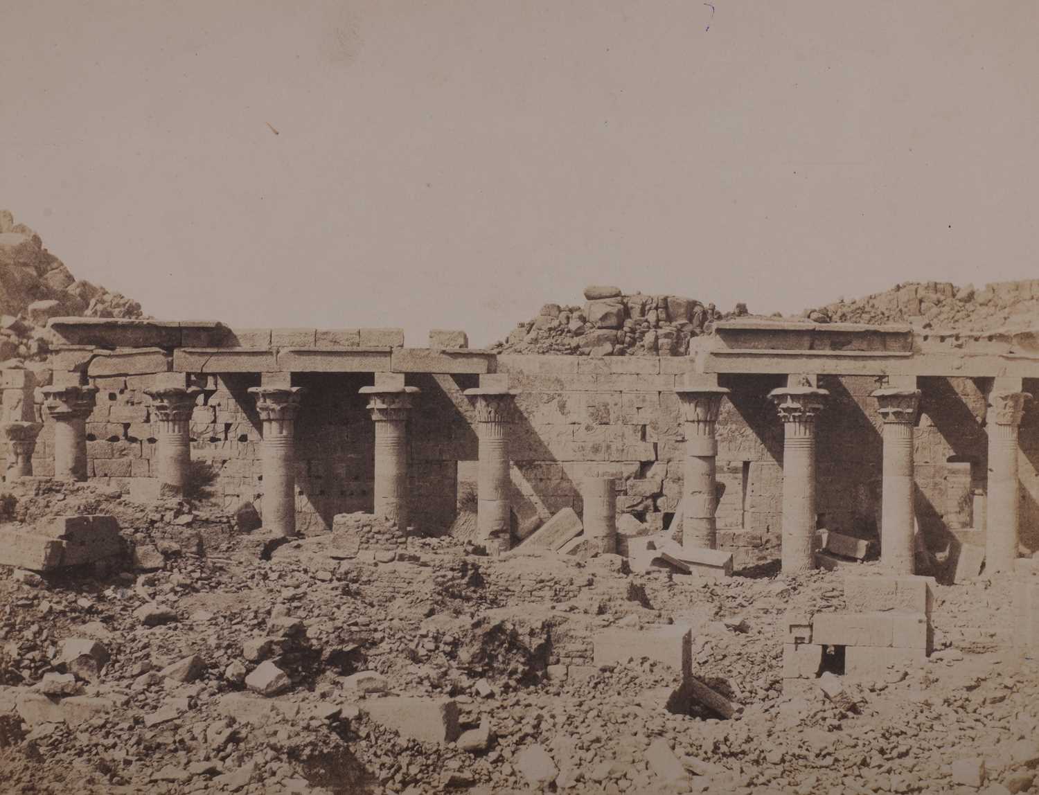 Lot 37 - Felix Tenyard (1817-1892) Nubia, Ile de Fileh (Philae)