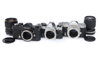Lot 75 - A Group of Nikon 35mm SLR Cameras