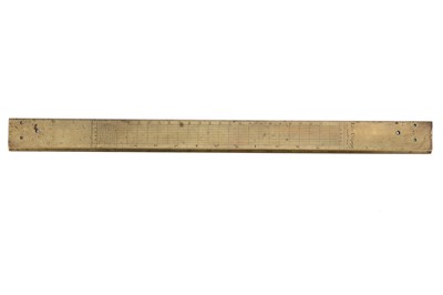 Lot 279 - Edmund Culpeper, Gunter Type Brass Rule
