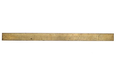 Lot 284 - Benjamin Scott, Brass Gunter Type Rule