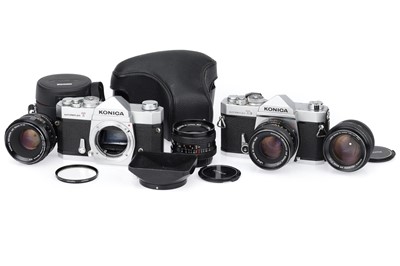 Lot 202 - A Pair of Konica Autoreflex 35mm SLR Cameras