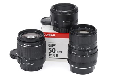 Lot 248 - A Group of Canon Mount Lenses
