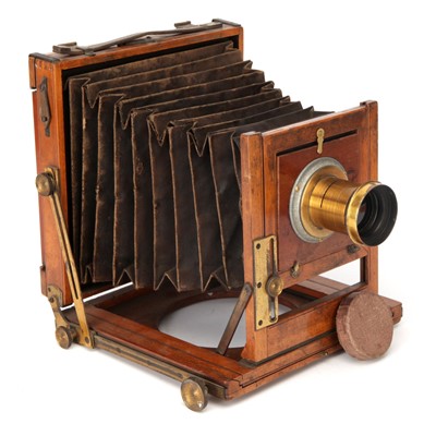 Lot 303 - A Sheffield Photo Co. Half Plate Mahogany Field Camera