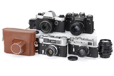 Lot 412 - A Group of Soviet Cameras