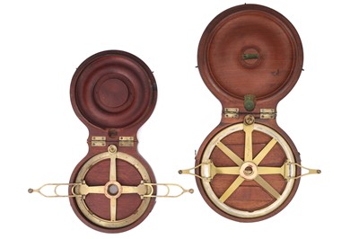 Lot 273 - 2 19th Century Swing Arm Protractors