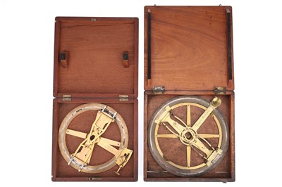 Lot 274 - 2 Large 19th Century Swing Arm Protractors