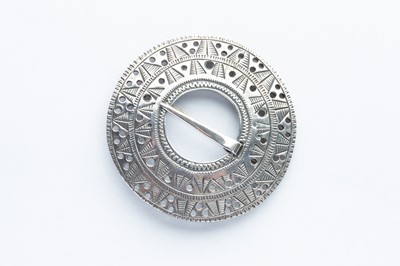 Lot 36 - A David Andersen Silver Aztec Style Brooch