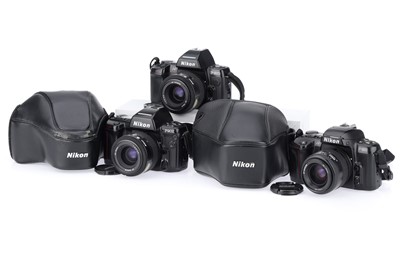 Lot 64 - A Group of Nikon 35mm SLR Cameras