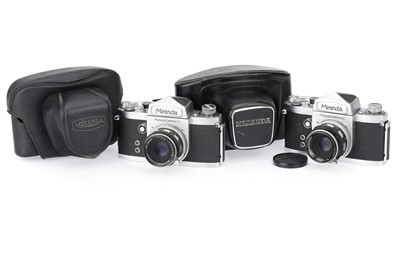 Lot 167 - A Pair of Miranda DR 35mm SLR Cameras