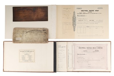Lot 932 - Holywell Textile Mills Ephemera