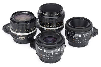Lot 373 - A Group of Nikon Prime Lenses