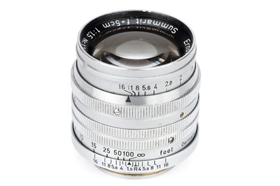 Lot 15 - A Leitz Wetzlar Summarit f/1.5 5cm Lens